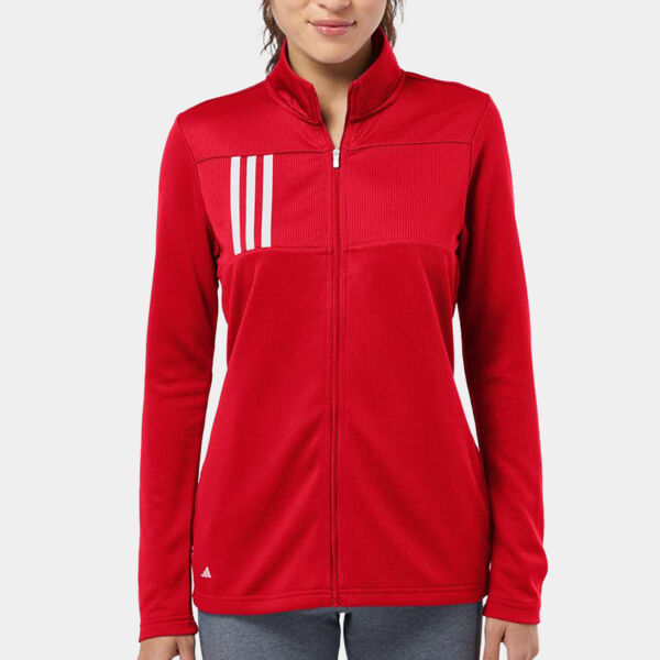 Women's 3-Stripes Double Knit Full-Zip Thumbnail